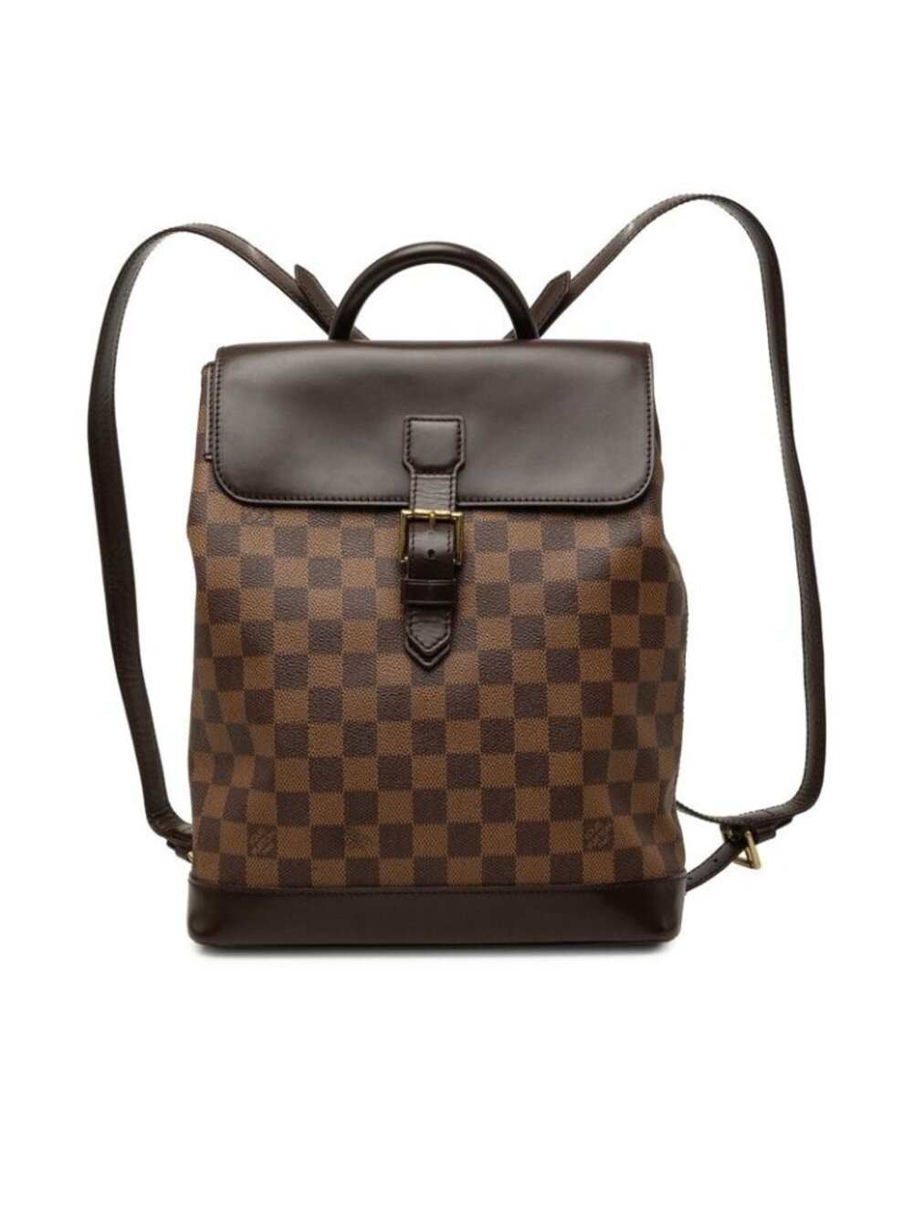 Louis Vuitton Damier Soho Backpack Brown Leather